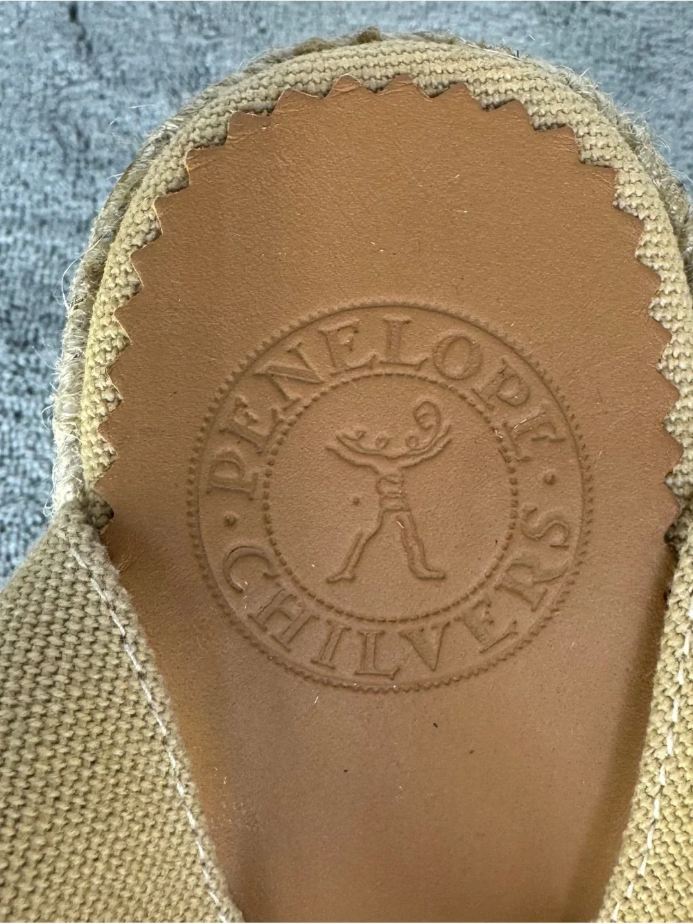 Penelope Chilvers Catalina Dali Espadrille Honey Gold Size 10